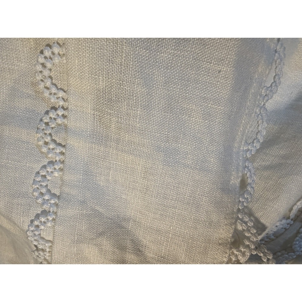 Zaco Australia White Linen Dress Runway Terra Beach Resort Halter Cutout Luxury - Picture 9 of 14